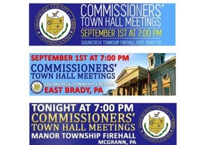 Town Hall Meeting Billboard Design